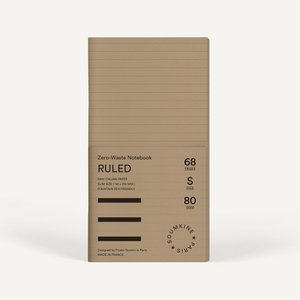Zero-Waste Notebook RULED — Brown Sugar Color