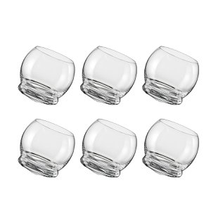 Transparent culbuto glasses 390 ml - lot of 6