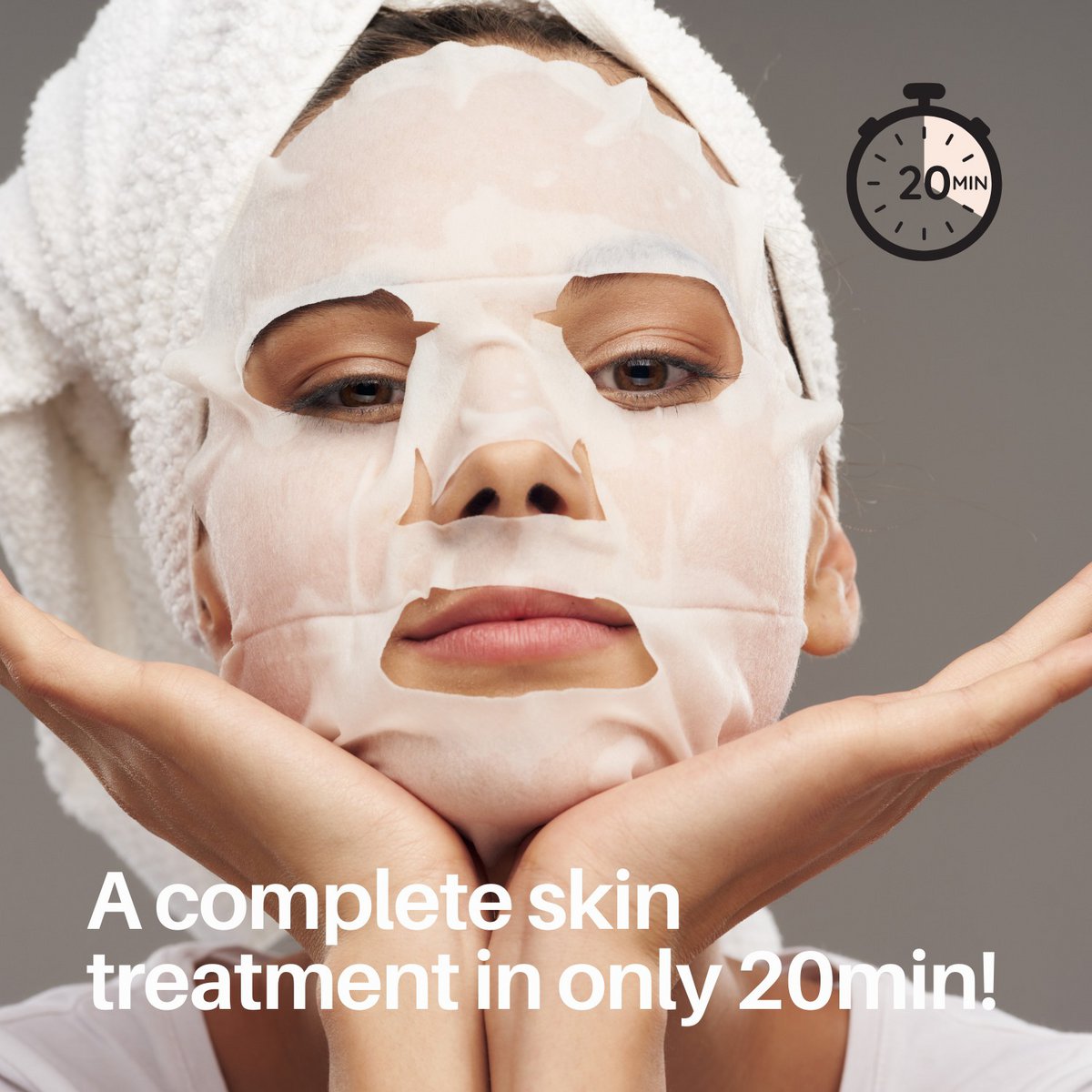 Mascarilla revitalizante de péptidos
