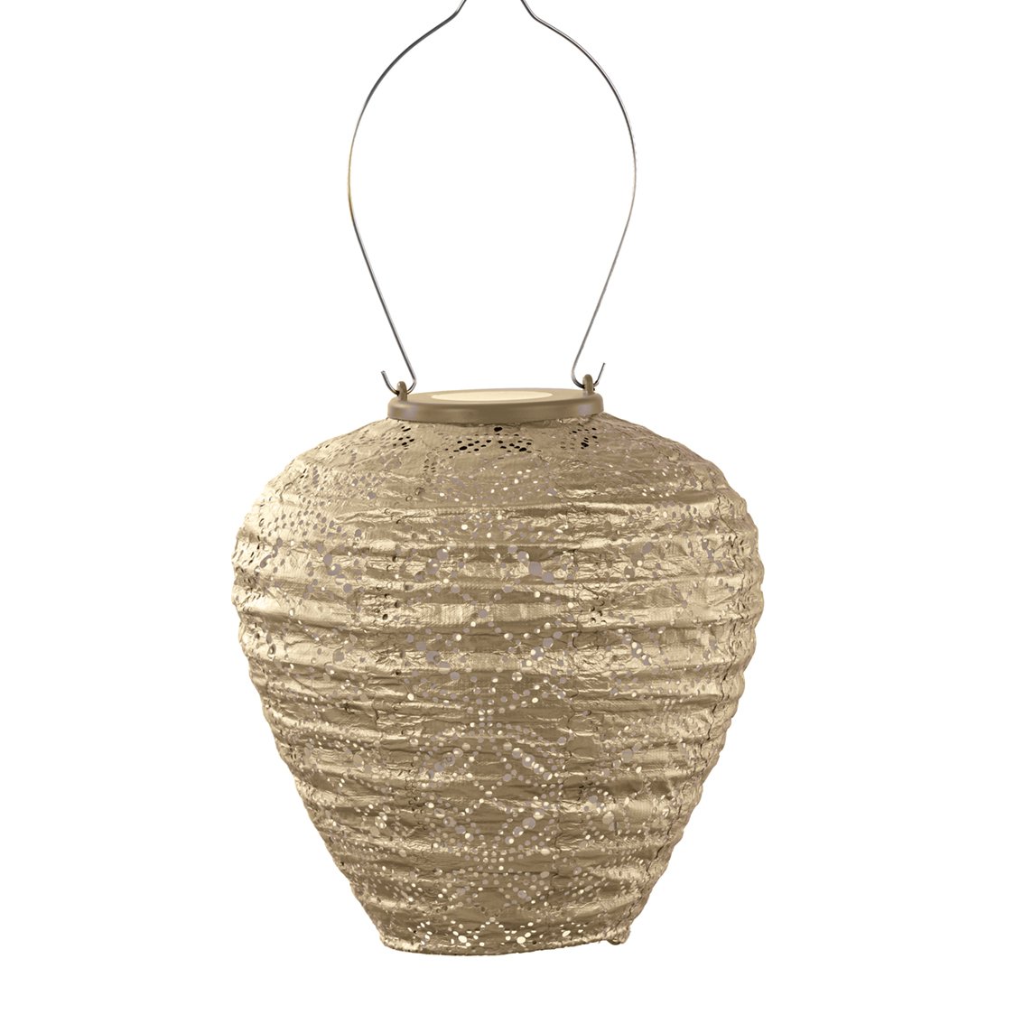 Globo Lumiz Solar Lampion Mandela - 20 cm - Oro