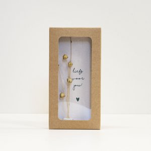 Little Box Dried Flower "Love you"