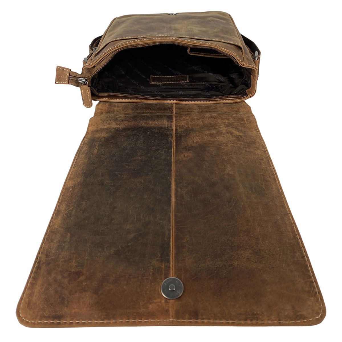 Sac Bandoulière En 3 Couleurs - Bandoulière - Cuir De Buffle - En 3 Couleurs