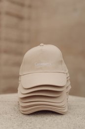 Casquette homme coton beige