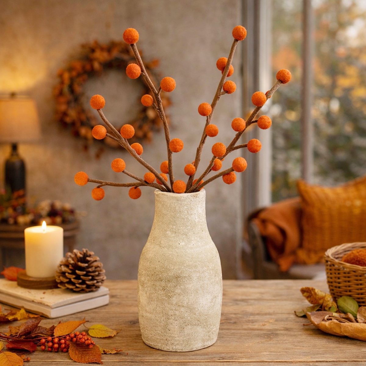 Boules de branche orange