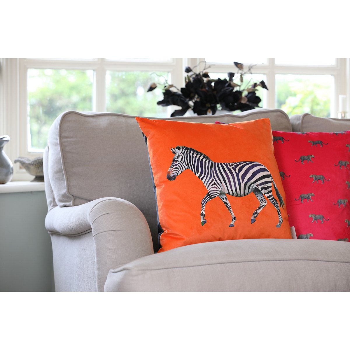 Zebra Velvet Cushion