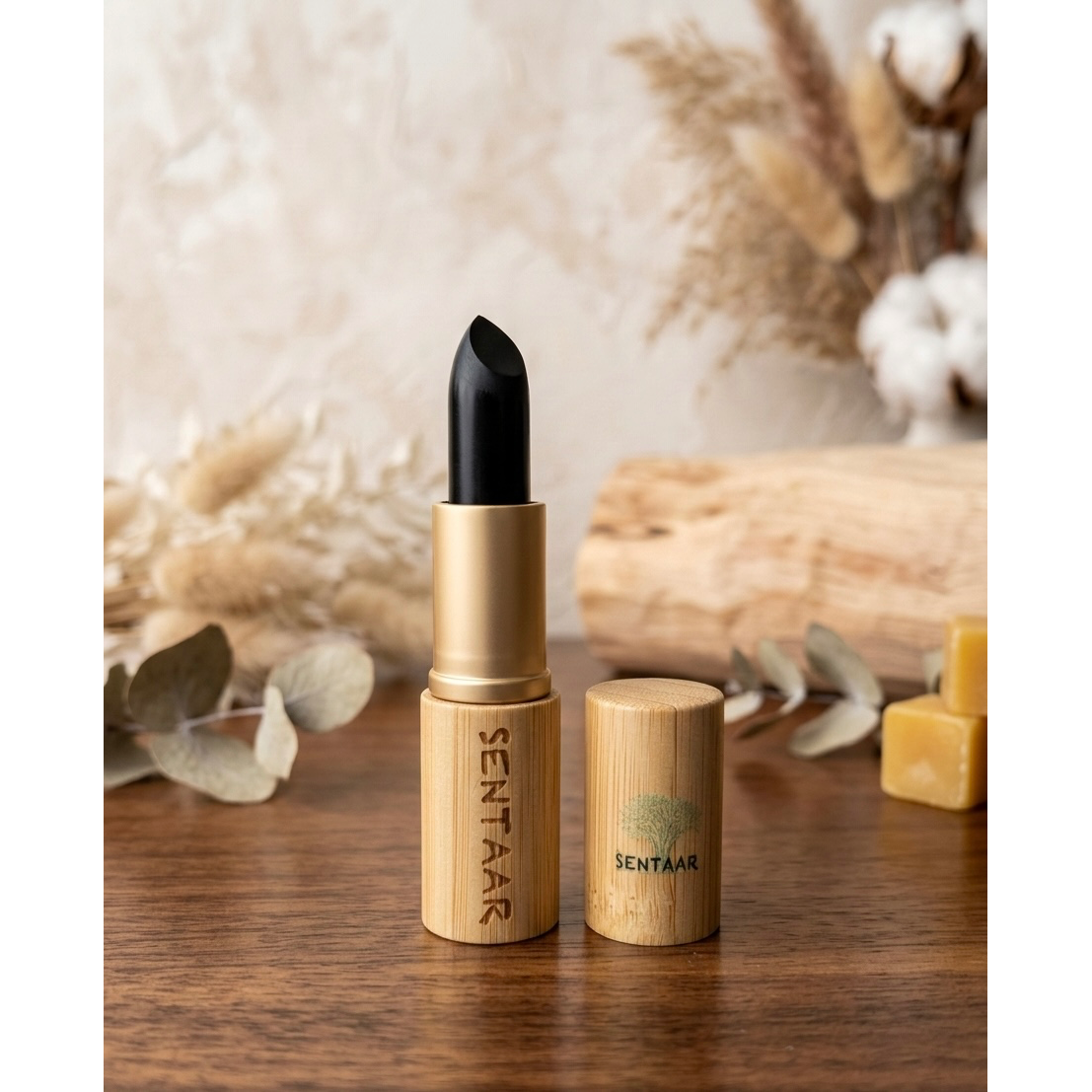 TOURMALINE Lápiz Labial Mineral Hidratante – Larga Duración – Natural Sin Mica