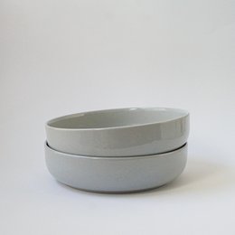 Skål 22 cm med låg/tallerken Stokrose - arktisk grå - 1.000 ml