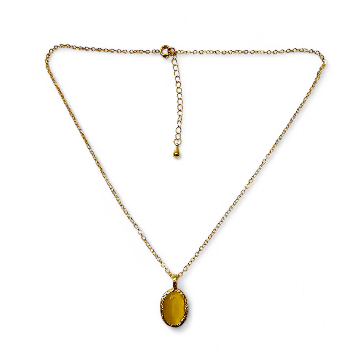 Glow ketting donkergeel