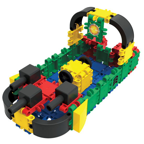 Clics building blocks– DURABLE TOYS made of RECYCLED PLASTIC (Made in Belgium)- building set 10 in 1