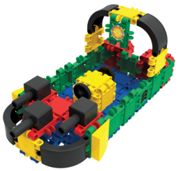 Clics building blocks– DURABLE TOYS made of RECYCLED PLASTIC (Made in Belgium)- building set 10 in 1