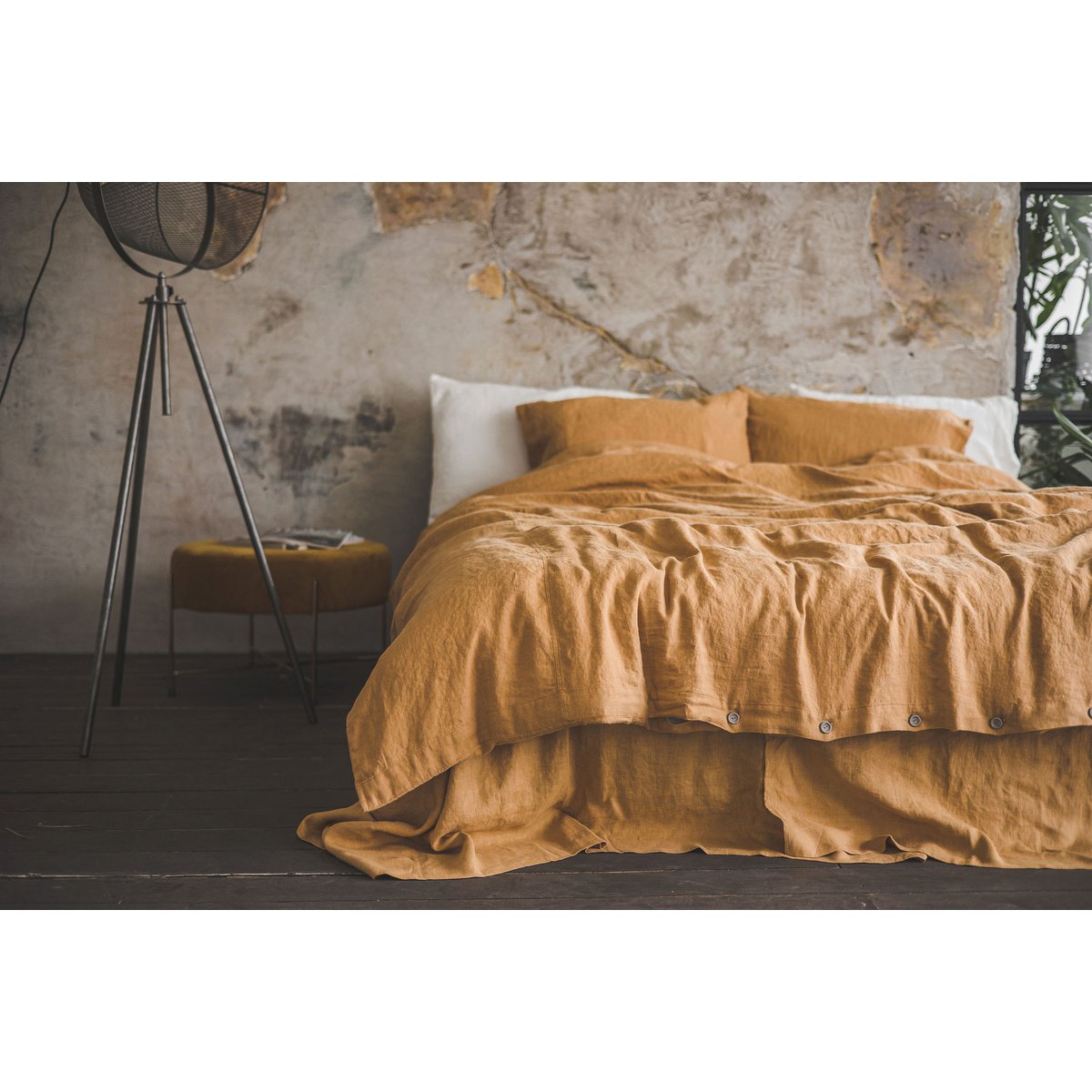 Linnen beddengoedset voor VK/EU in verschillende kleuren en maten