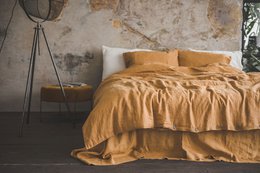Linnen beddengoedset voor VK/EU in verschillende kleuren en maten