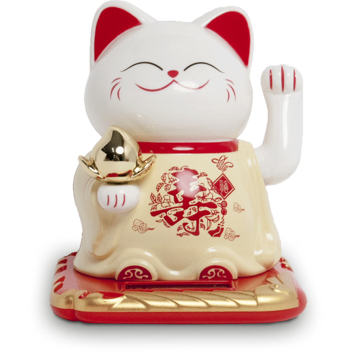 Lucky Cat Shou, Solar type, 9x10x10,5cm