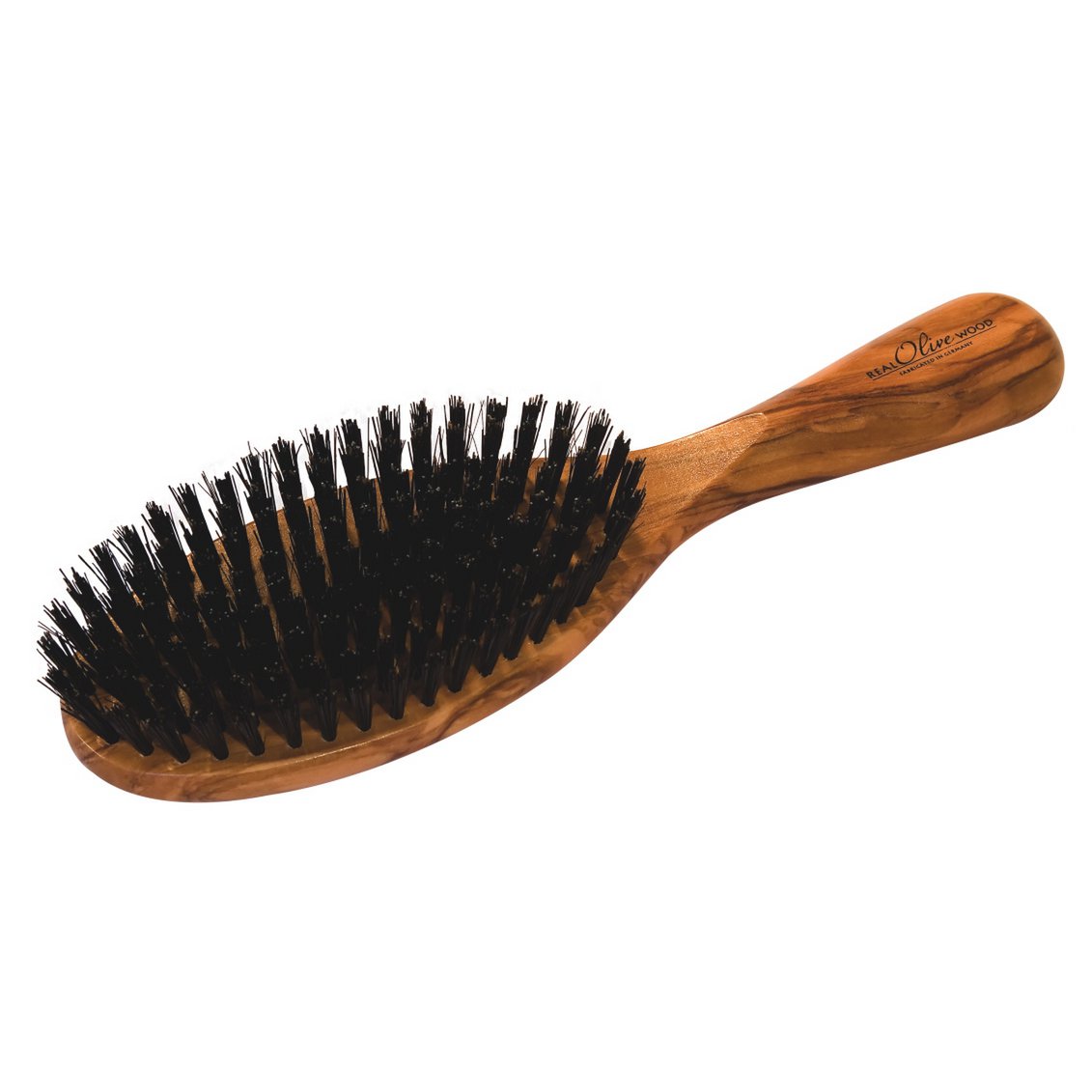 Spazzola per capelli in legno d'ulivo