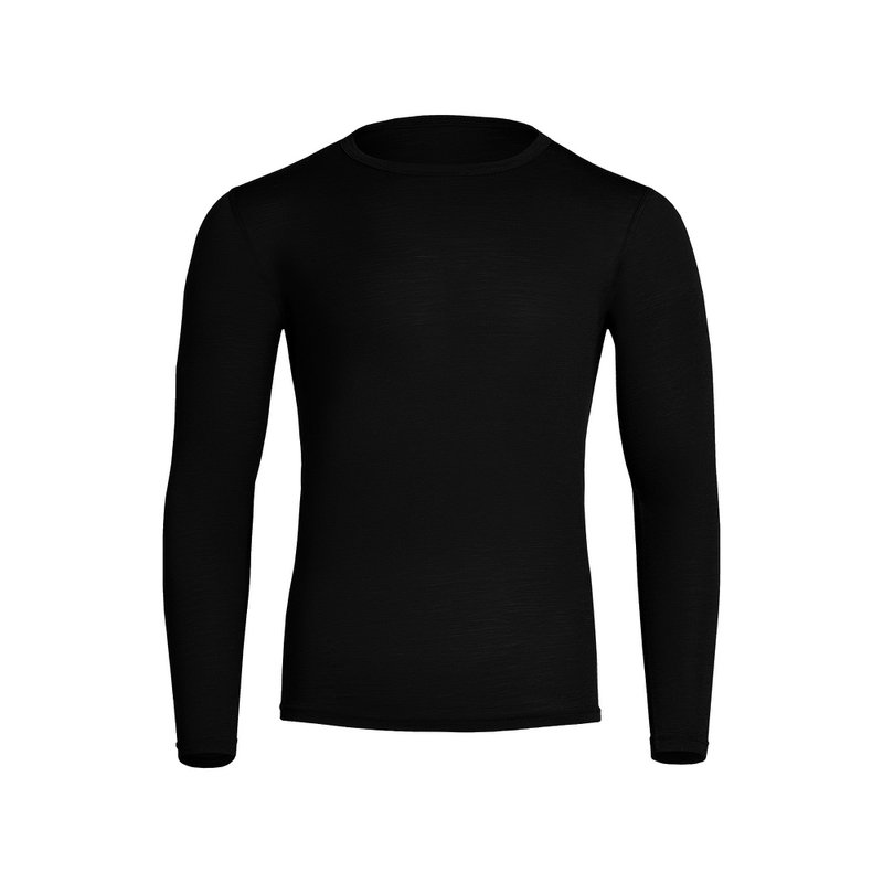 Men's Merino 160 Long Sleeve Crew Black