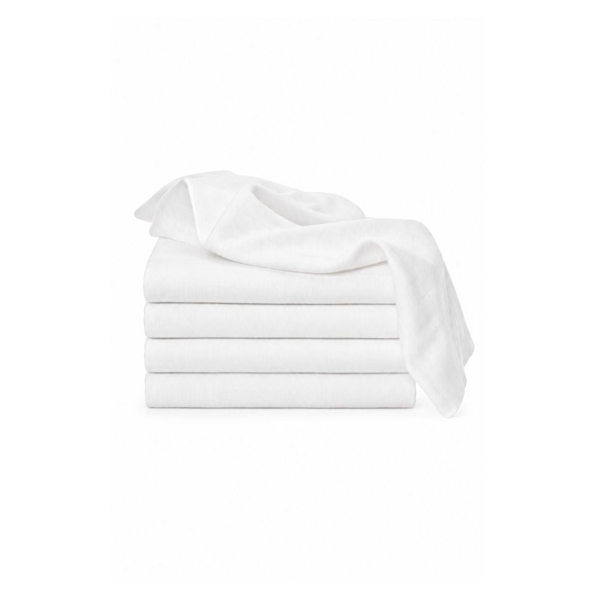 Windeln 100 % Baumwolle LUX WHITE – Set mit 5 Stück.