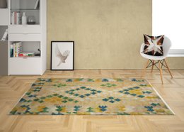 Nomadic Handwoven Khaki Kilim Carpet