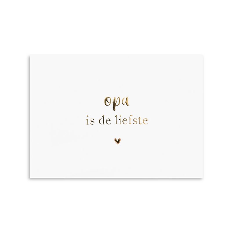 Card Grandpa Dearest | gold foil