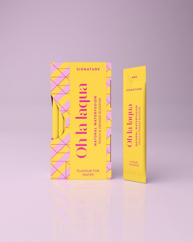 PÊCHE & FLEUR D'ORANGER • Pour eau aromatisée