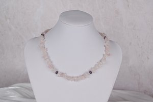 Edelsteen collier Gaia met rozenkwarts
