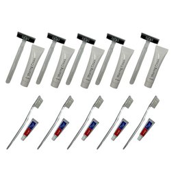 Shaving Cream Set & Dental Kit - 10 Pieces
