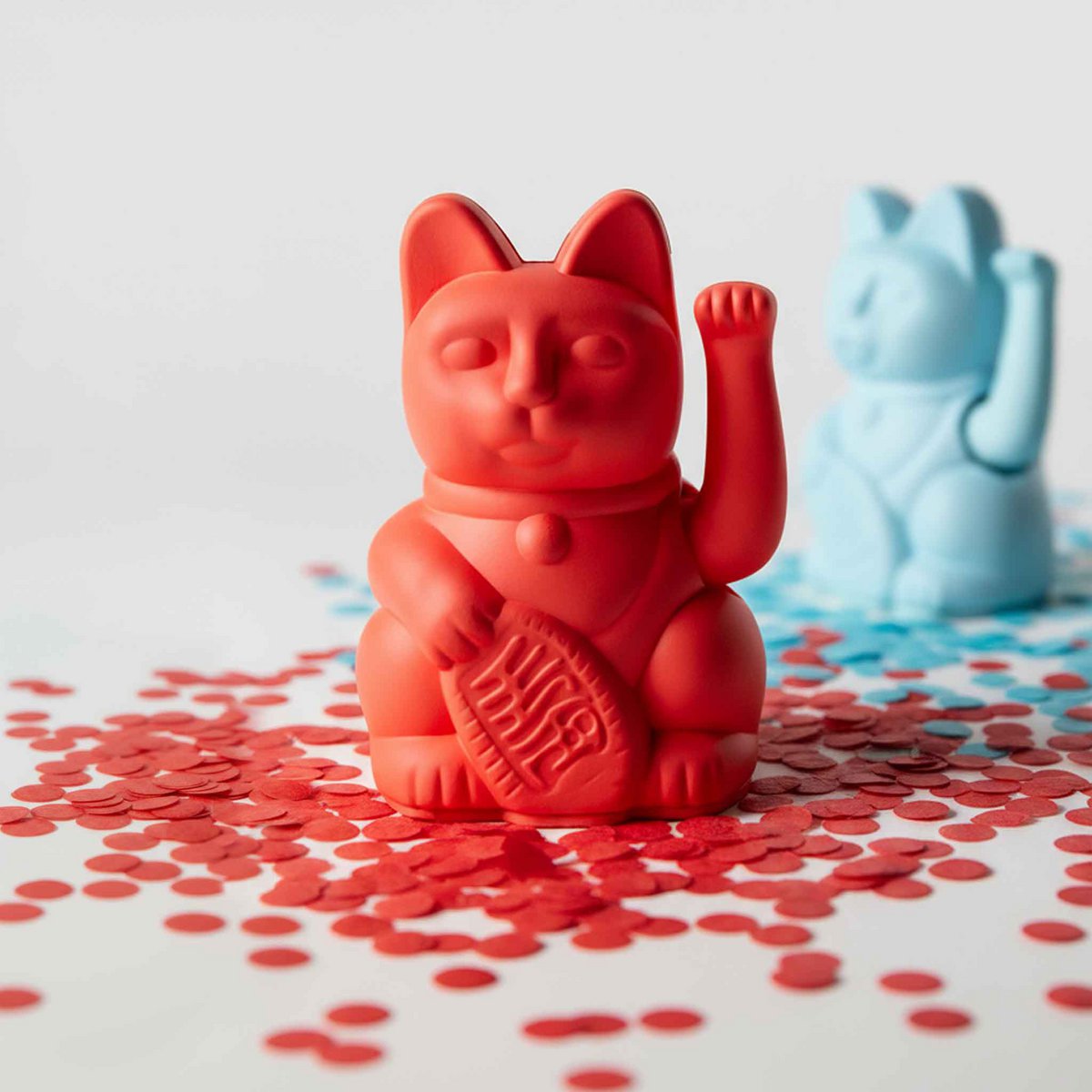 Lucky Cat Mini | Neon Orange