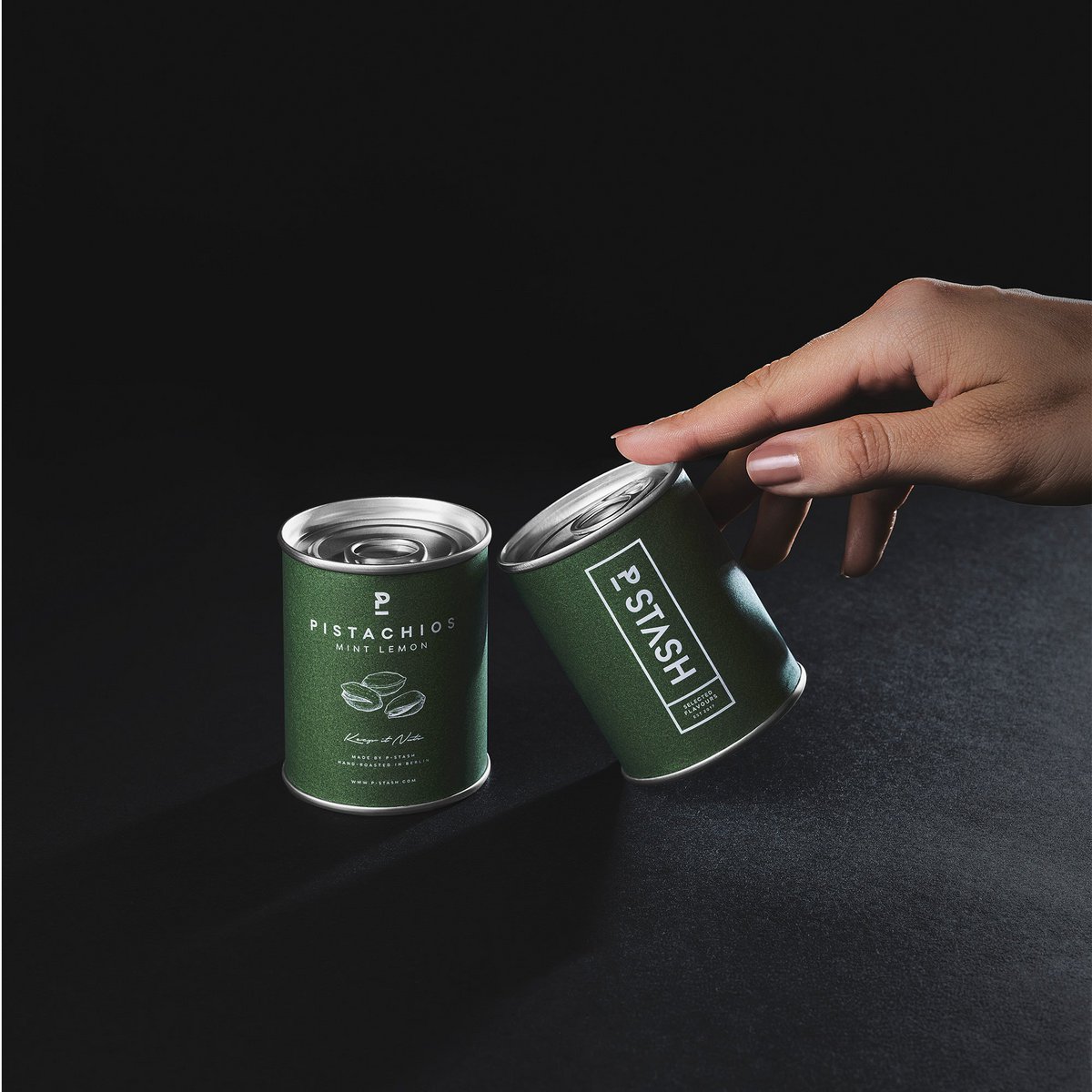 12x Pistacienødder - Mint Citron - Mini 50g