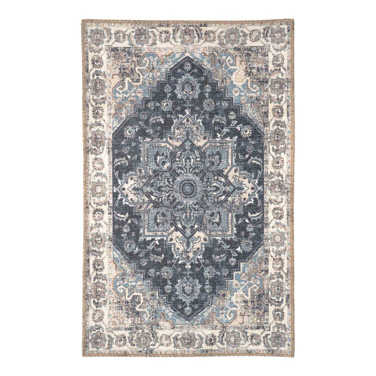Paillasson Havana - Bleu, Polyester Chenille, 50x80cm