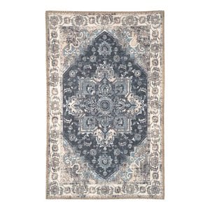 Havana-Fußmatte – Blau, Chenille-Polyester, 50 x 80 cm