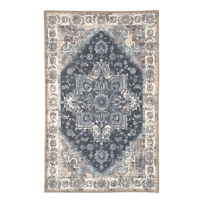 Zerbino Havana - Blu, poliestere ciniglia, 50x80 cm