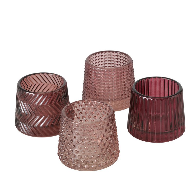 Photophore Sabena rose H7cm