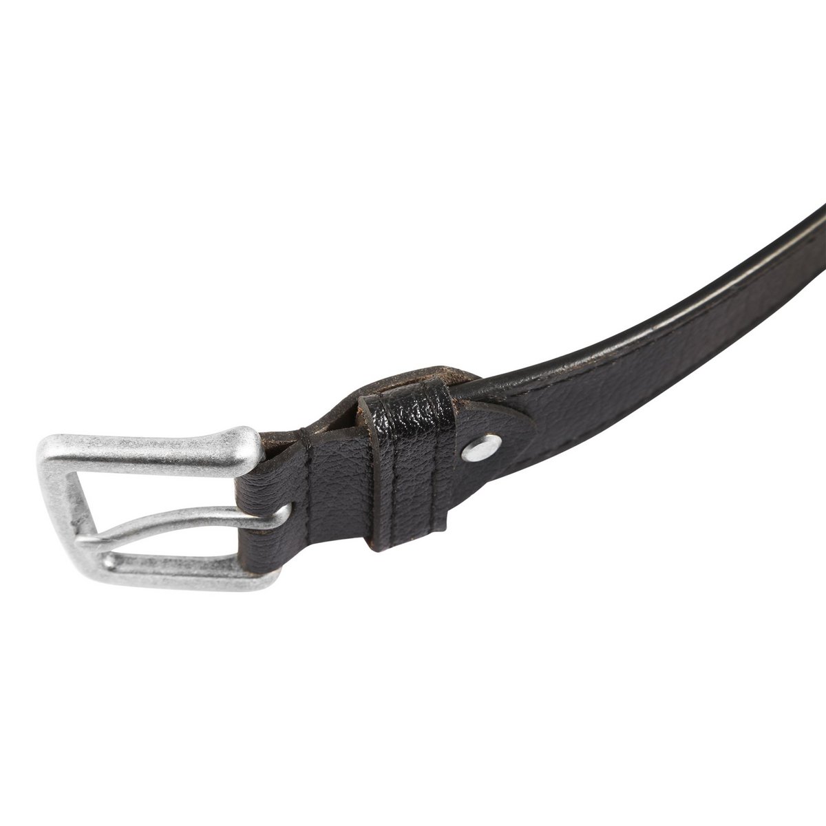 Leonardo Verrelli genuine leather belt, black