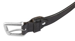 Leonardo Verrelli genuine leather belt, black