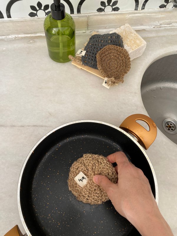 Zero Waste Jute-Schrubber 'Round Earth'
