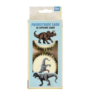 Cupcake-Förmchen (50er-Pack) – Prähistorisches Land