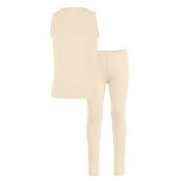 Kids Merino 160 Ensemble Débardeur & Bas Naturel