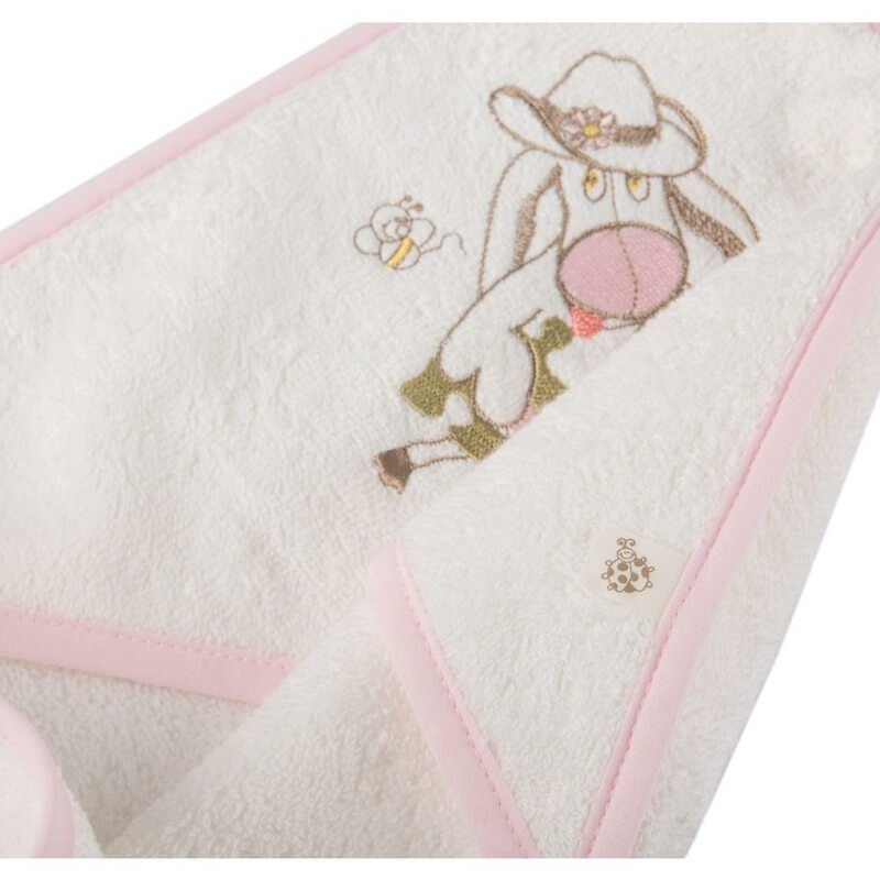 Set poncho per bebè Gus in cotone biologico