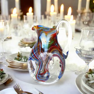 1 Longhi Caraffa in Murano Glass, gebouwd op het eiland Murano, Blow and Handmade door Master Glassmakers - Special Edition - 1000 ml.