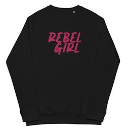 Rebel Girl Unisex Bio-Raglan-Sweatshirt Bio-Kleidung mit STICKEREI