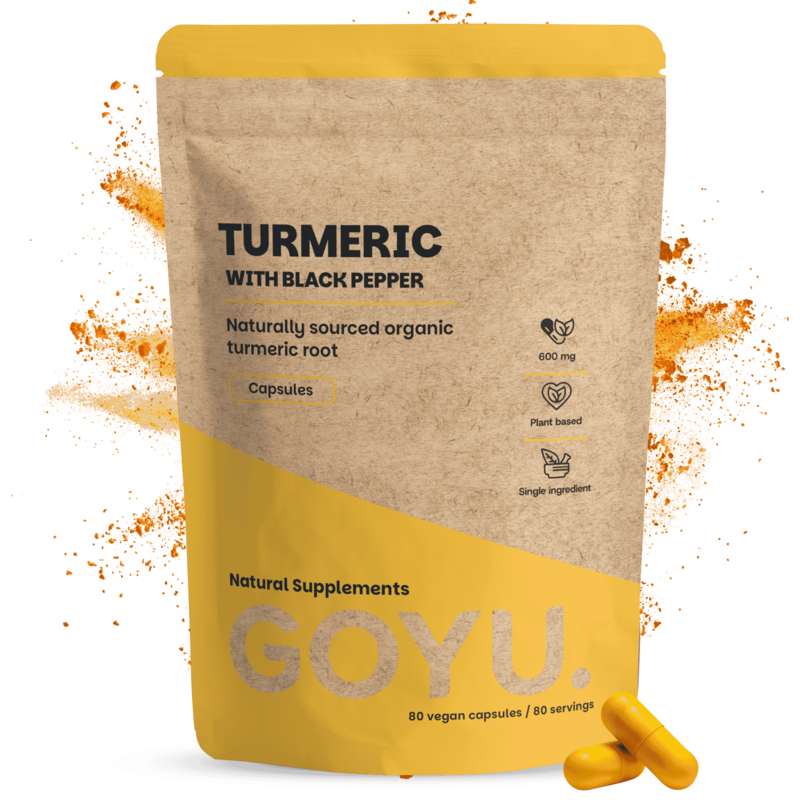 Capsule di curcuma 600 mg organiche - 80 Capsule