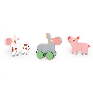 Magnetische Tiere auf Rädern - Farm