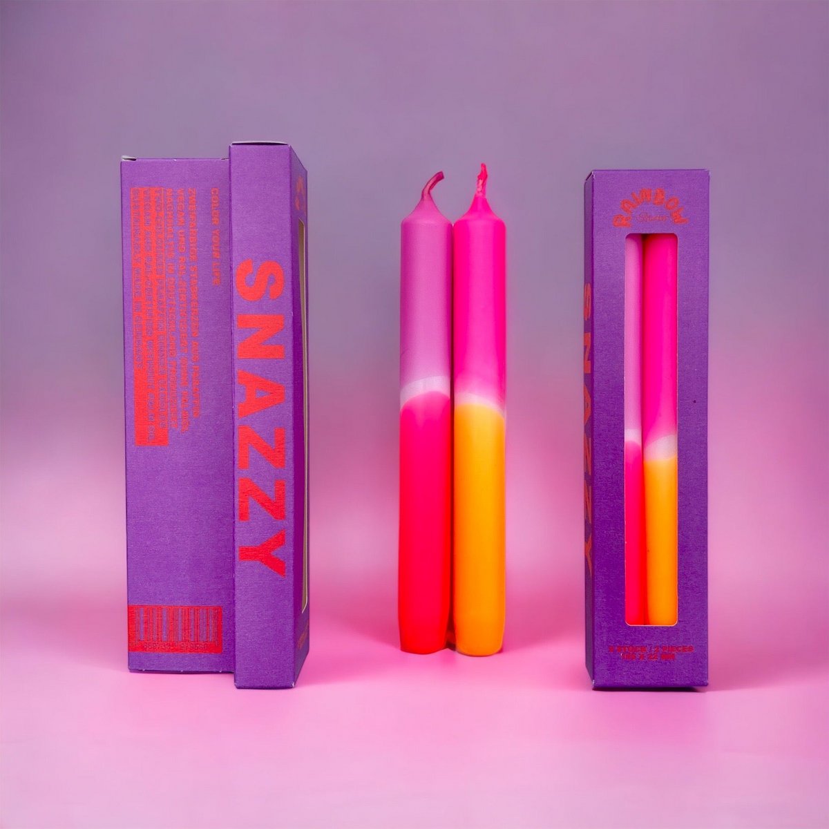 Rainbow Studio * Stabkerze 2er Set SNAZZY