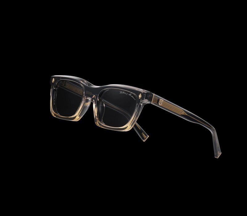 Walton et Mortimer NO. 54 : Lunettes de soleil grises transparentes "Inferno"