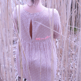 Summer dress %23StyleBabe BEIGE leo print viscose %23StatementFashion "The Message Dress"