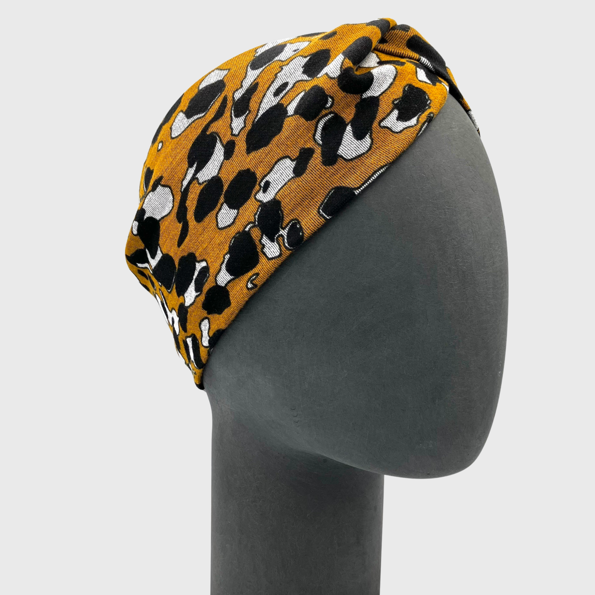 Twist Headband - Pop Art Leo Safran, Ponte Jersey