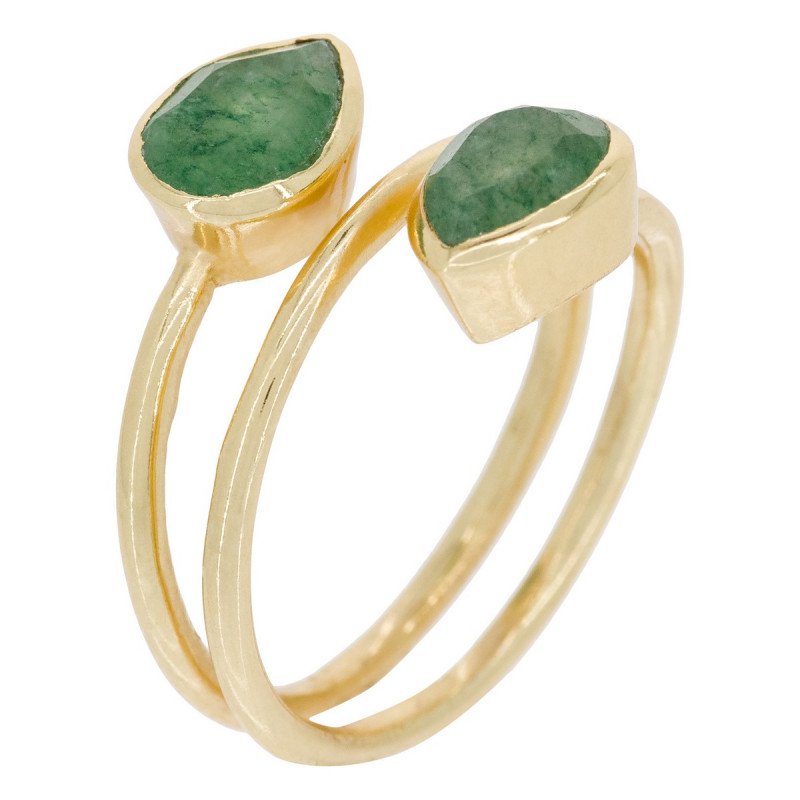 "Taya" Ring Aventurin grün