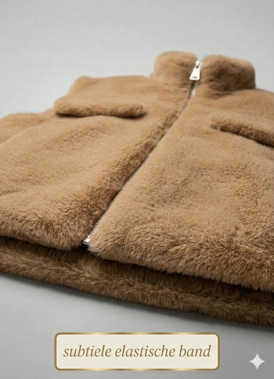 HS Kunstfell-Bodywarmer mit Pattentasche – Einheitsgröße – Wintertrend 2026
