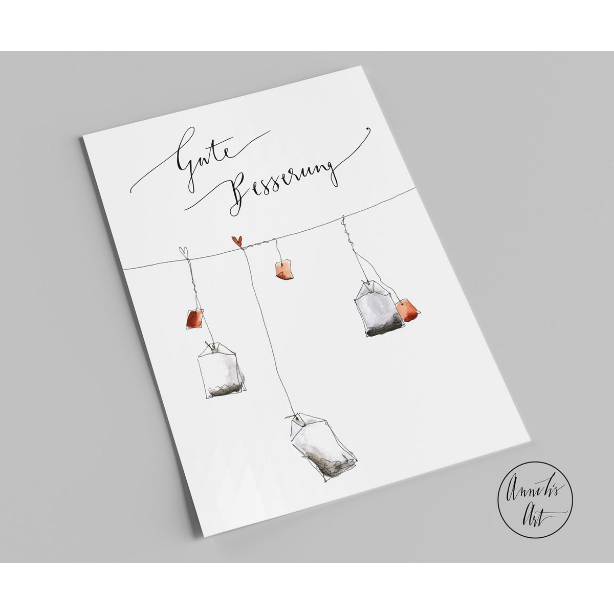 Postcard | Get well soon tea bags