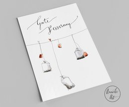 Postcard | Get well soon tea bags