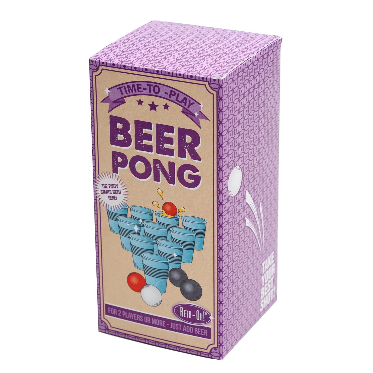 Retr-Oh drankspel Beerpong - Bier pong set OP=OP